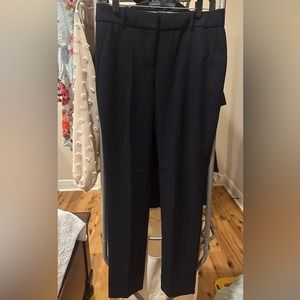 Navy blue straight leg J Crew trousers size 8